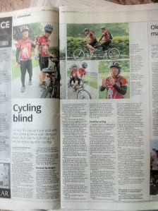 Cycling Blind appeared in The Star
