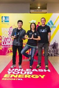 From L: David (adidas), Gloria (dirigo events) & Rainer (dirigo events)