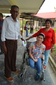 Mr & Mrs Rajamanikam with their daughter, Lee Suin Tien who they adopted as a baby 20 years ago